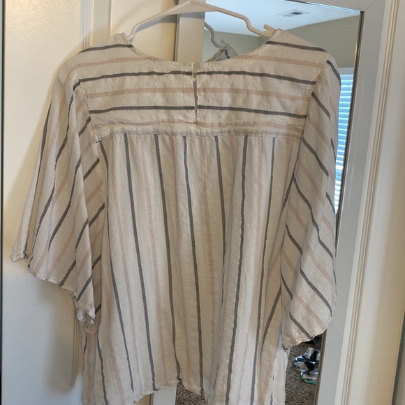 Striped Cotton Blouse - Picture 3 of 3